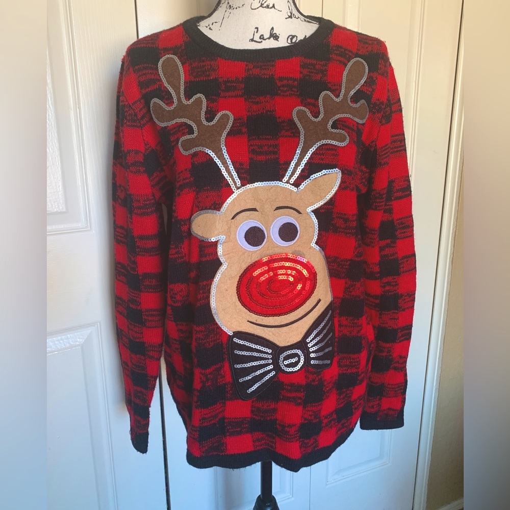 Holiday Time Rudolph the Red Nosed Reindeer Sweater